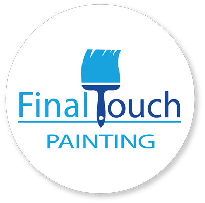 This is an image from Final Touch Painting Services, located in Ohio. The logo for Final Touch Painting Services features blue text with a paintbrush icon incorporated into the company name.