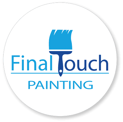 This is an image from Final Touch Painting Services, located in Ohio. The logo for Final Touch Painting Services features blue text with a paintbrush icon incorporated into the company name.