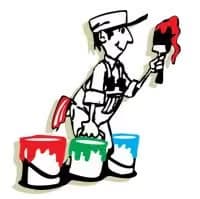 Logo for R & R Painting, a painting company serving Aurora, Illinois.