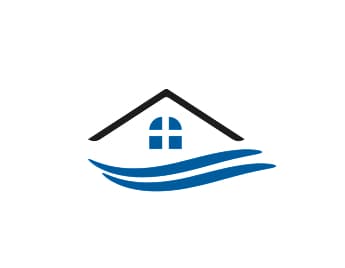 This is an image from C & V Painting Services LLC, located in Virginia. The logo for C & V Painting Services LLC features a stylized house roof above a window with blue wave-like lines beneath it.