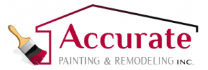 Logo for Accurate Painting & Remodeling, a painting company in Chicago, Illinois.