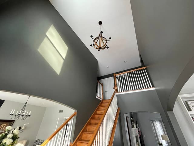 White Chooz Painters logo with blue background placeholder for paintig company logos