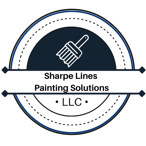 Logo for Sharpe Lines Painting Solutions, a painting company in Candler, NC.