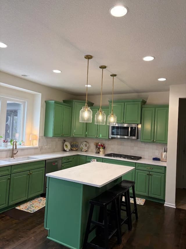 White Chooz Painters logo with blue background placeholder for paintig company logos