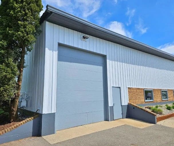 White Chooz Painters logo with blue background placeholder for paintig company logos