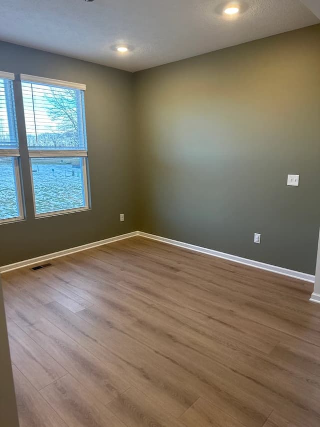 White Chooz Painters logo with blue background placeholder for paintig company logos