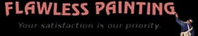 This is an image from Flawless Painting LLC company, located in Longmont, CO The image is a Flawless Painting LLC logo featuring stylized text with clean design, representing professional residential and commercial painting services.