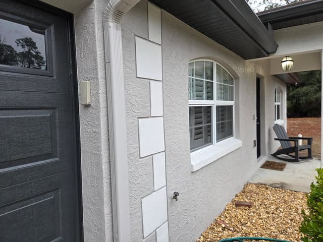 White Chooz Painters logo with blue background placeholder for paintig company logos