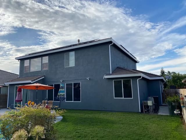 White Chooz Painters logo with blue background placeholder for paintig company logos