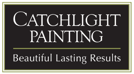 This is the logo of Catchlight Painting, based in Massachusetts. The logo features the company name with the tagline “Beautiful Lasting Results” in white text on a black background.