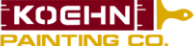 This is an image from Koehn Painting Co LLC. The image shows the Koehn Painting Co. logo, featuring bold maroon lettering, a gold paintbrush graphic, and a clean professional layout representing the company’s branding.