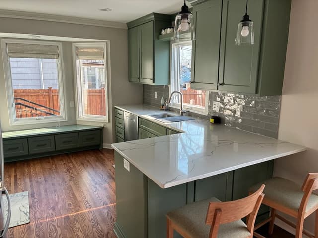 White Chooz Painters logo with blue background placeholder for paintig company logos