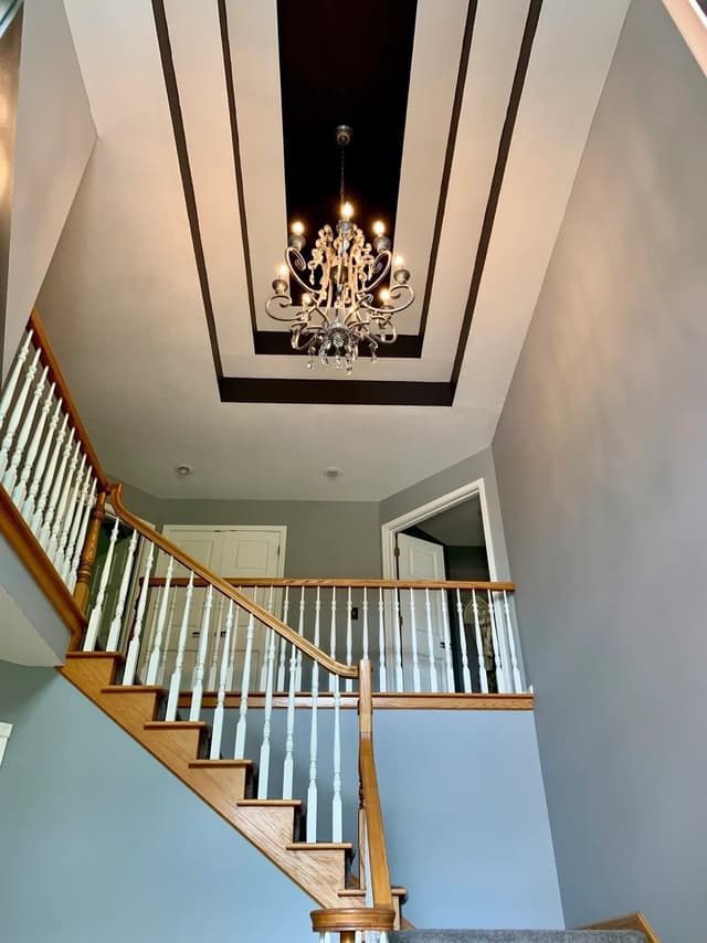 White Chooz Painters logo with blue background placeholder for paintig company logos