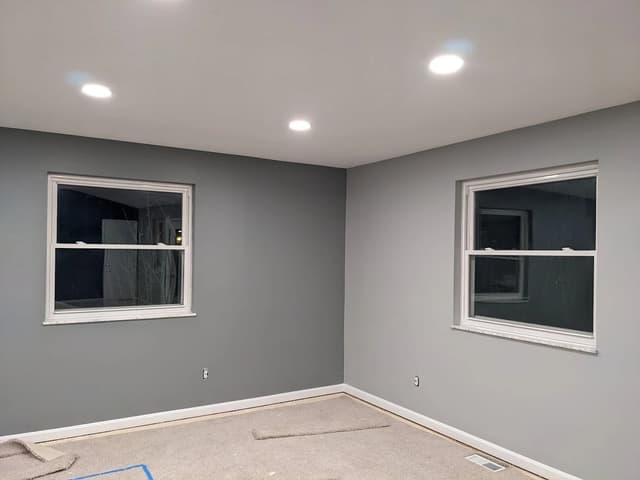 White Chooz Painters logo with blue background placeholder for paintig company logos