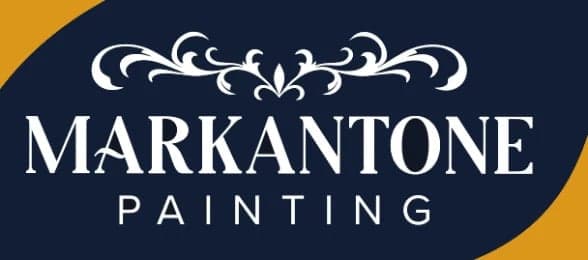 This is an image from Markantone Painting, located in Pennsylvania. The logo for Markantone Painting features elegant white text with decorative accents on a dark blue background with gold elements.