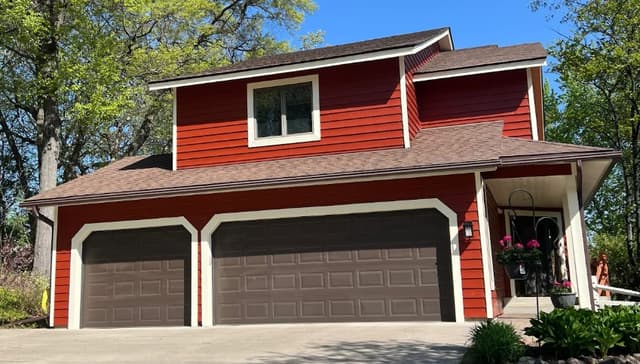 White Chooz Painters logo with blue background placeholder for paintig company logos