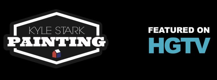 This is an image from Kyle Stark Painting, located in Washington. The logo for Kyle Stark Painting features a black and white hexagonal badge design with the company name in bold lettering and a small house icon in red, white, and blue.