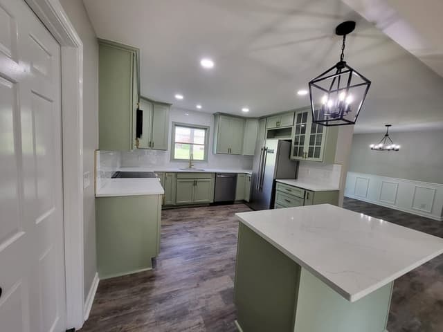 White Chooz Painters logo with blue background placeholder for paintig company logos