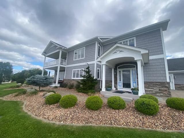 White Chooz Painters logo with blue background placeholder for paintig company logos