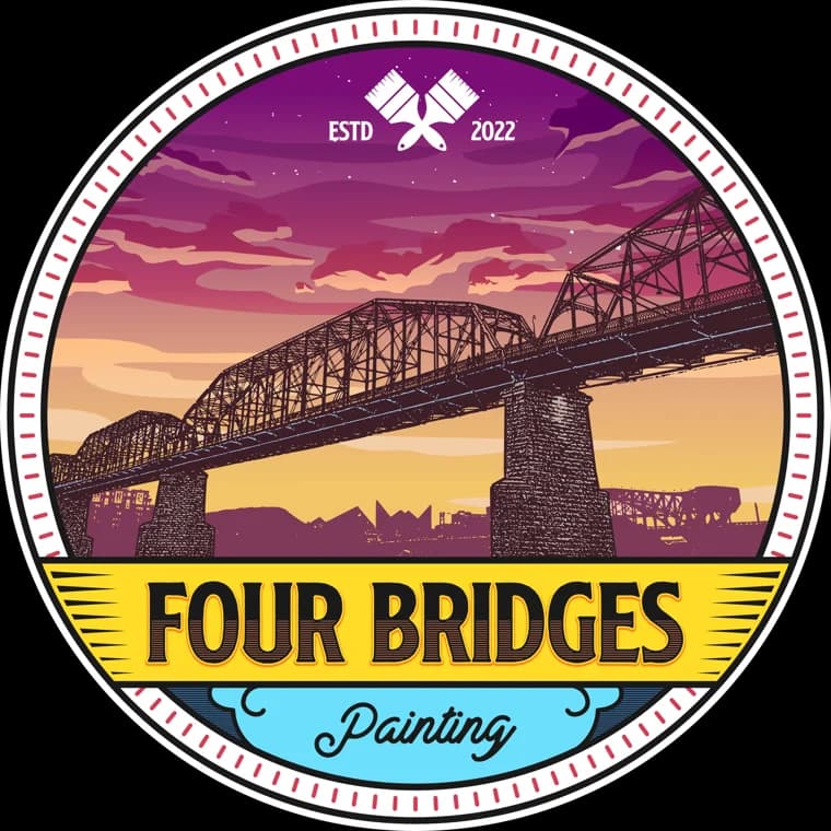 Logo for Four Bridges Painting, a painting company in Chattanooga, Tennessee.