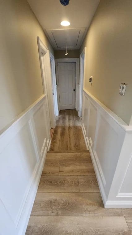 White Chooz Painters logo with blue background placeholder for paintig company logos