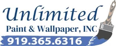 Logo for Unlimited Paint & Wallpaper, a painting company in Wendell, NC.