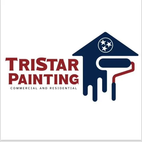 Logo for Tri Star Painting, a painting company in Cookeville, Tennessee.