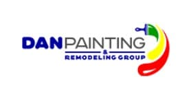 This is an image from DAN Painting & Remodeling Group LLC, located in Florida. The logo for DAN Painting & Remodeling Group LLC features bold blue and gray text with a colorful paint swoosh graphic.