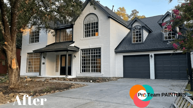 White Chooz Painters logo with blue background placeholder for paintig company logos