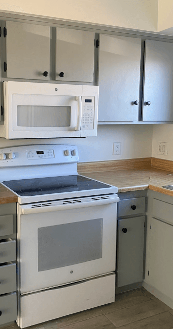 White Chooz Painters logo with blue background placeholder for paintig company logos