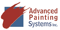 This is an image from Advanced Painting Systems Inc., located in California. The image shows the official company logo featuring a stylized paintbrush graphic and the business name “Advanced Painting Systems Inc.”, representing professional residential and commercial painting services.