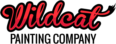 This is an image from Wildcat Painting Company, located in Arizona. The logo for Wildcat Painting Company features red script-style text with a black outline above bold black painting company lettering.
