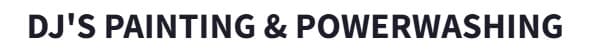 This is an image from DJ’s Painting & Powerwashing, located in Maryland. The logo for DJ’s Painting & Powerwashing features bold black text in all caps on a clean white background.