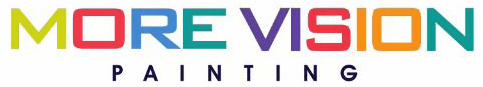 This is an image from More Vision Painting Inc, located in Pennsylvania. The logo for More Vision Painting Inc features colorful gradient text spelling 'More Vision' with 'Painting' displayed below in a clean, simple font.