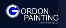 This is an image from Gordon Painting & Pressure Washing, LLC, located in Michigan. The logo for Gordon Painting & Pressure Washing, LLC features a stylized blue letter G with white company lettering on a dark blue background.