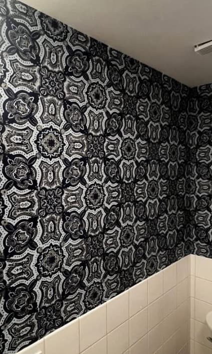 White Chooz Painters logo with blue background placeholder for paintig company logos