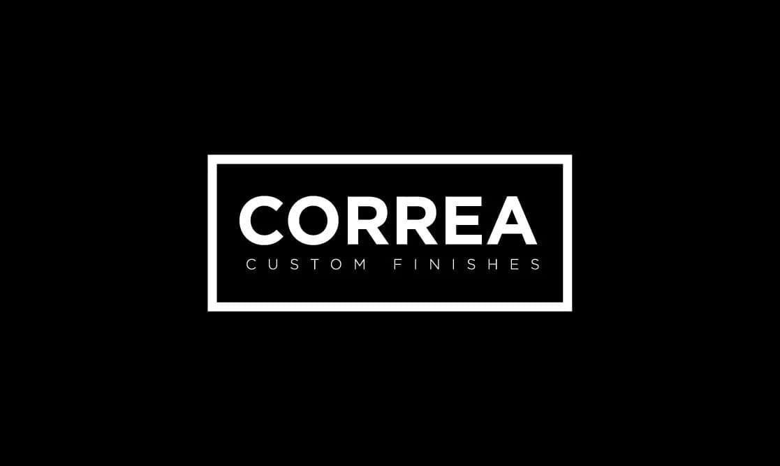 Logo for Correa Custom Finishes, a painting and finishing company in Glenview, Illinois.