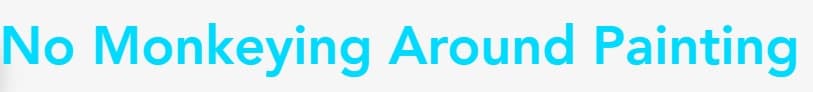 This is an image from No Monkeying Around Painting LLC, located in Minnesota. The logo for No Monkeying Around Painting LLC features clean teal lettering on a light background with a simple modern design.