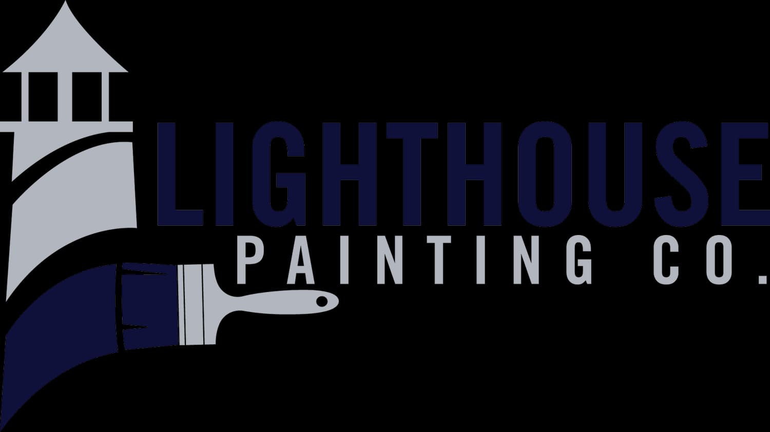 This is an image from Lighthouse Painting Co., located in Alabama. The image shows the Lighthouse Painting Co. logo featuring a lighthouse and paintbrush graphic with bold lettering, representing the company’s professional painting brand.