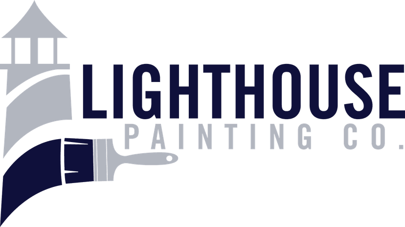This is an image from Lighthouse Painting Co., located in Alabama. The image shows the Lighthouse Painting Co. logo featuring a lighthouse and paintbrush graphic with bold lettering, representing the company’s professional painting brand.