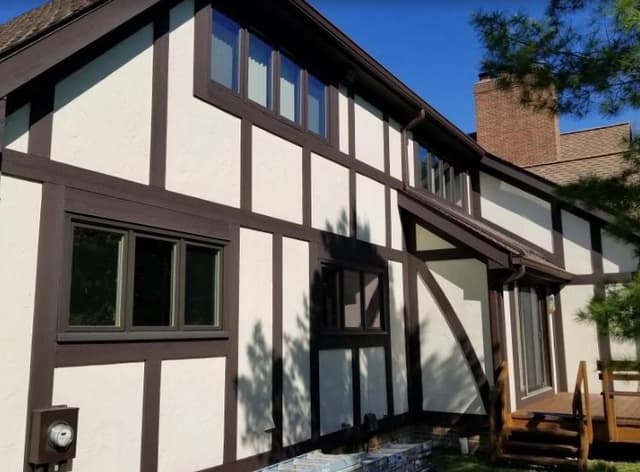 White Chooz Painters logo with blue background placeholder for paintig company logos