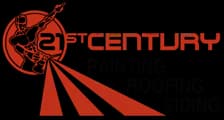 This is an image from 21st Century Painting Roofing & Siding of Austin, located in Texas. The logo for 21st Century Painting Roofing & Siding of Austin features bold red text with a circular emblem and radiating lines.