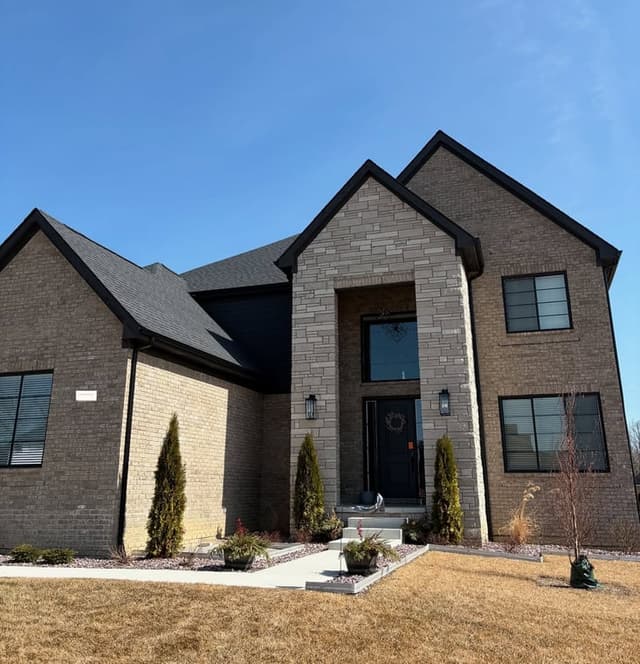 White Chooz Painters logo with blue background placeholder for paintig company logos