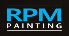 This is an image from RPM Painting & Home Improvement, located in Missouri. The logo for RPM Painting & Home Improvement features bold modern lettering with blue and white text on a dark background, representing professional painting and home improvement services.