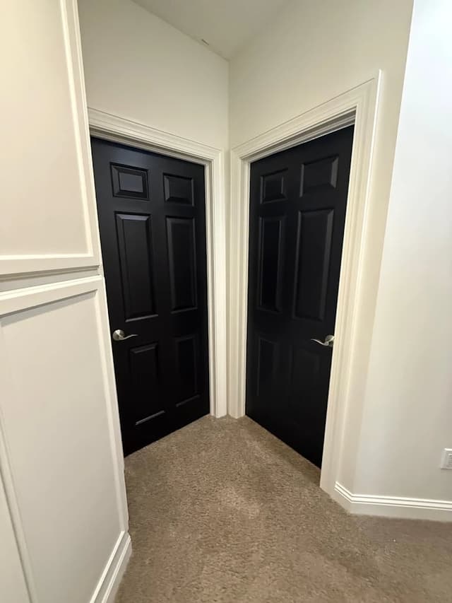 White Chooz Painters logo with blue background placeholder for paintig company logos