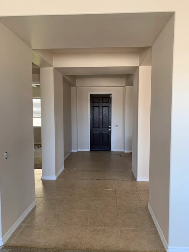 White Chooz Painters logo with blue background placeholder for paintig company logos