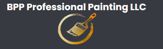 This is an image from BPP Professional Painting LLC, located in Missouri. The logo for BPP Professional Painting LLC features bold white text alongside a gold circular paintbrush emblem on a dark background.