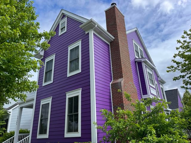 White Chooz Painters logo with blue background placeholder for paintig company logos