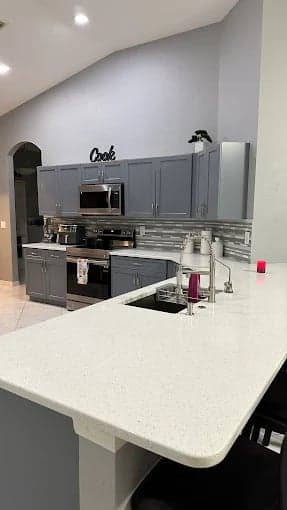 White Chooz Painters logo with blue background placeholder for paintig company logos