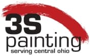 This is an image from 3S Painting, located in Ohio. The image shows the official 3S Painting company logo with red and black branding indicating professional residential and commercial painting services in central Ohio.